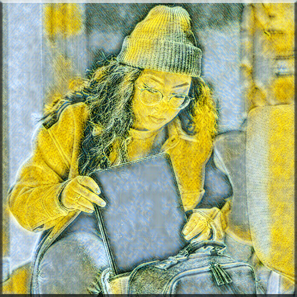Frau Studentin, Gemälde